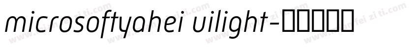 microsoftyahei uilight字体转换